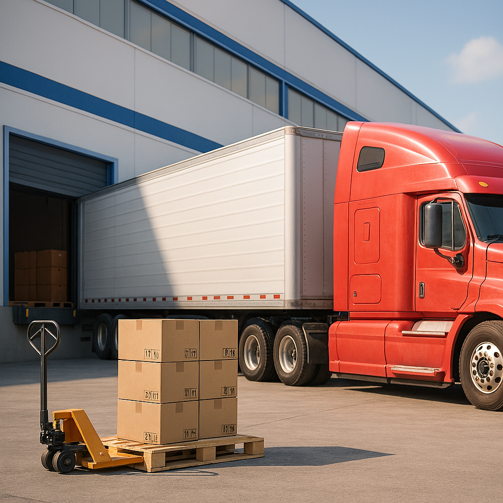 a futuristic warehou